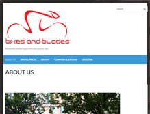 Tablet Screenshot of mybikesandblades.com